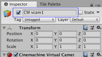 Virtual Camera properties