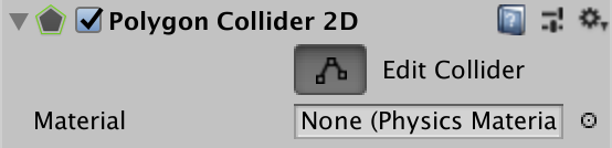 Edit Collider button
